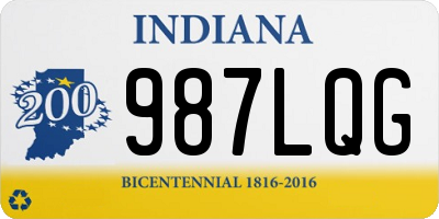 IN license plate 987LQG