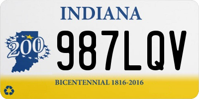 IN license plate 987LQV