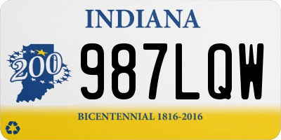 IN license plate 987LQW