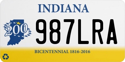 IN license plate 987LRA