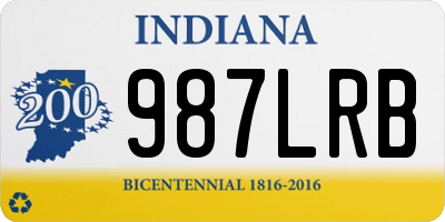 IN license plate 987LRB