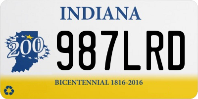 IN license plate 987LRD