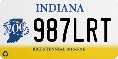 IN license plate 987LRT