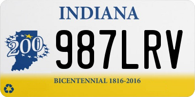 IN license plate 987LRV