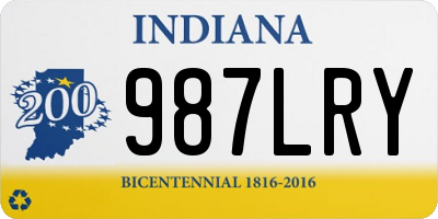 IN license plate 987LRY