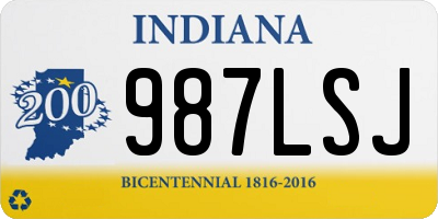 IN license plate 987LSJ