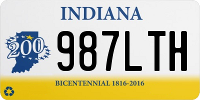 IN license plate 987LTH