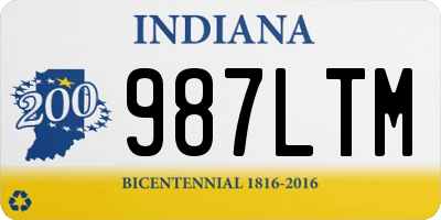 IN license plate 987LTM