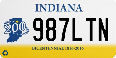 IN license plate 987LTN