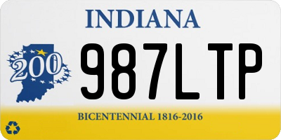 IN license plate 987LTP