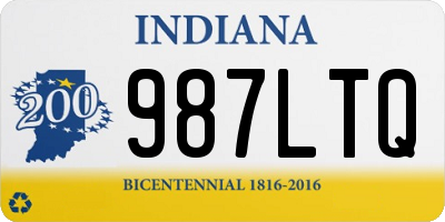 IN license plate 987LTQ