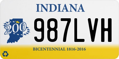 IN license plate 987LVH