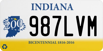 IN license plate 987LVM