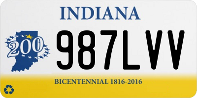 IN license plate 987LVV