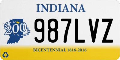 IN license plate 987LVZ