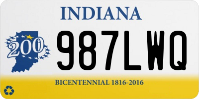 IN license plate 987LWQ