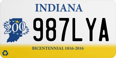 IN license plate 987LYA