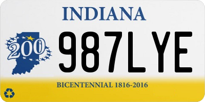 IN license plate 987LYE