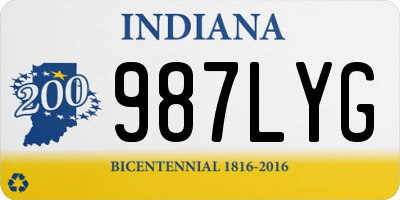 IN license plate 987LYG