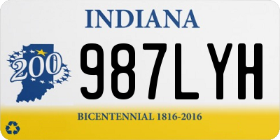 IN license plate 987LYH