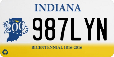 IN license plate 987LYN