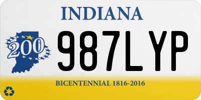 IN license plate 987LYP