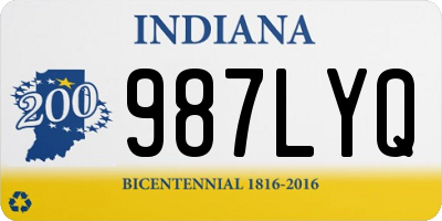 IN license plate 987LYQ