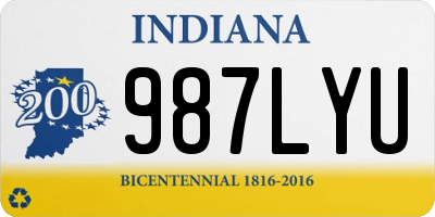 IN license plate 987LYU