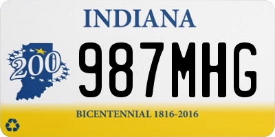 IN license plate 987MHG