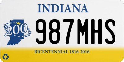 IN license plate 987MHS