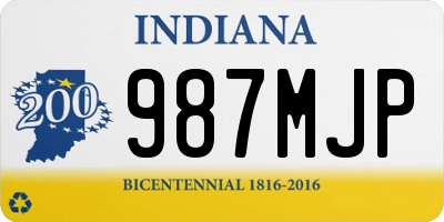 IN license plate 987MJP