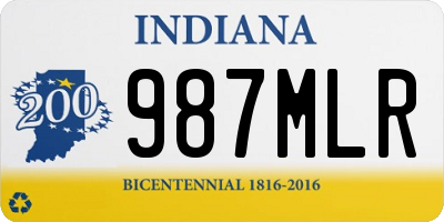 IN license plate 987MLR