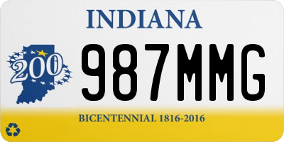 IN license plate 987MMG