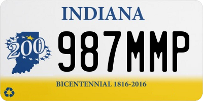 IN license plate 987MMP