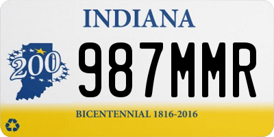 IN license plate 987MMR