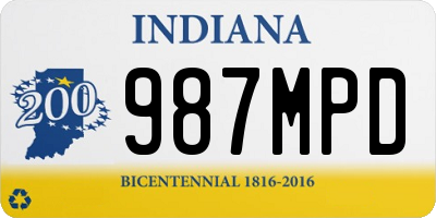 IN license plate 987MPD