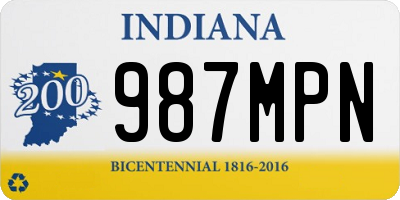 IN license plate 987MPN