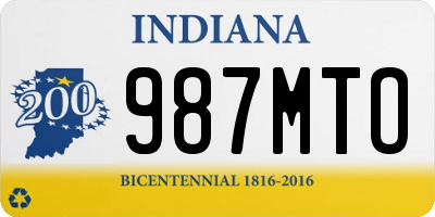 IN license plate 987MTO