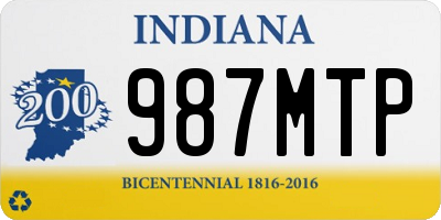 IN license plate 987MTP