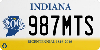 IN license plate 987MTS