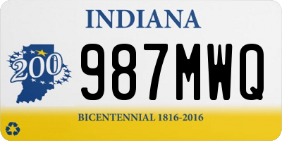 IN license plate 987MWQ