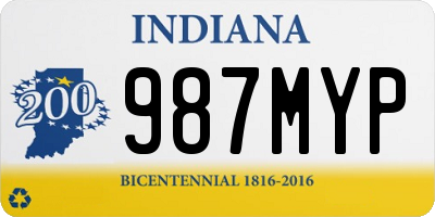 IN license plate 987MYP