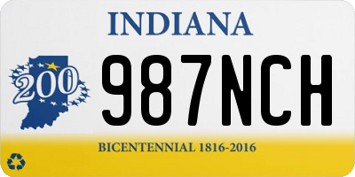 IN license plate 987NCH