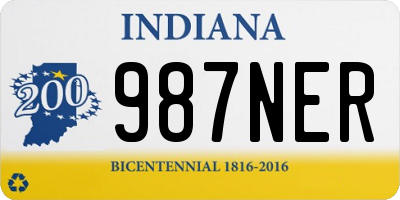 IN license plate 987NER
