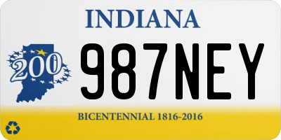 IN license plate 987NEY