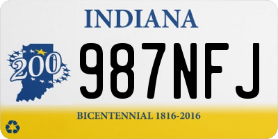 IN license plate 987NFJ