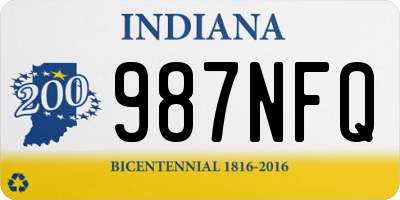 IN license plate 987NFQ