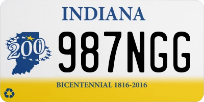 IN license plate 987NGG