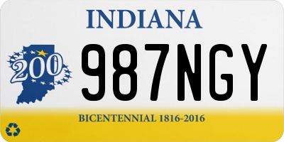 IN license plate 987NGY