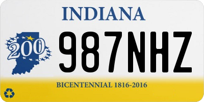 IN license plate 987NHZ